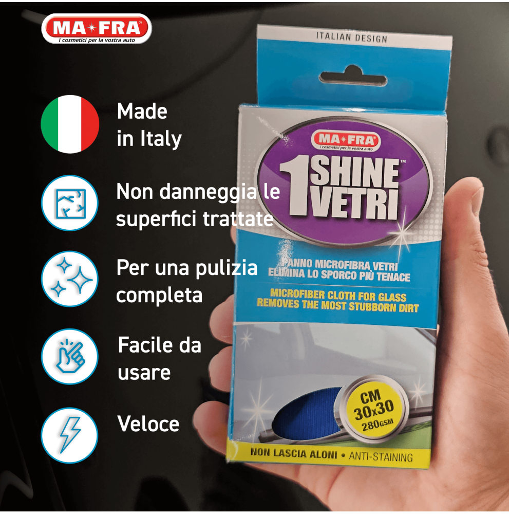 Mafra: 1 Shine Vetri | Panno per vetri in microfibra