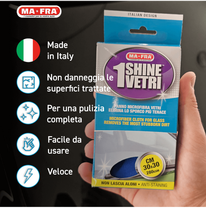 Mafra: 1 Shine Vetri | Panno per vetri in microfibra